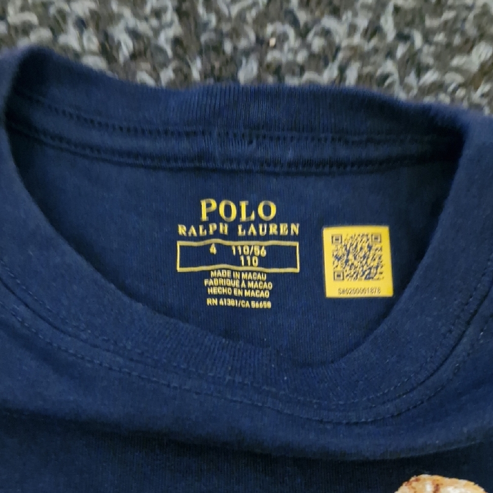 Polo by Ralph Lauren Blue and Orange Long Sleeve Tees - Picture 3 of 3